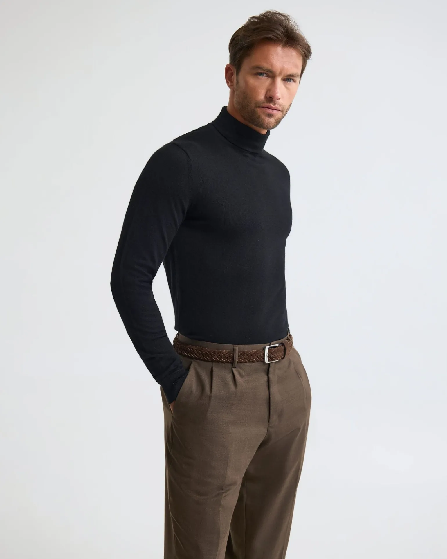 Aaron Turtle Neck Merino Pullover