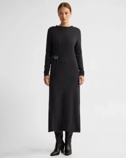 Adelaide Knitted Dress With Brooch