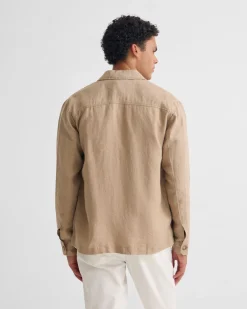 Adem Linen Zip Bomber