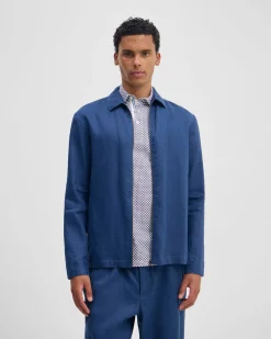 Adem Linen Zip Bomber