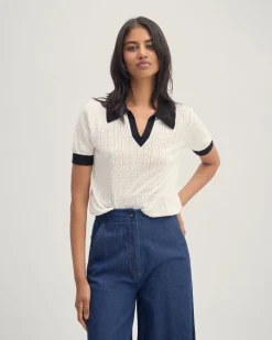 Aimee Pointelle Polo