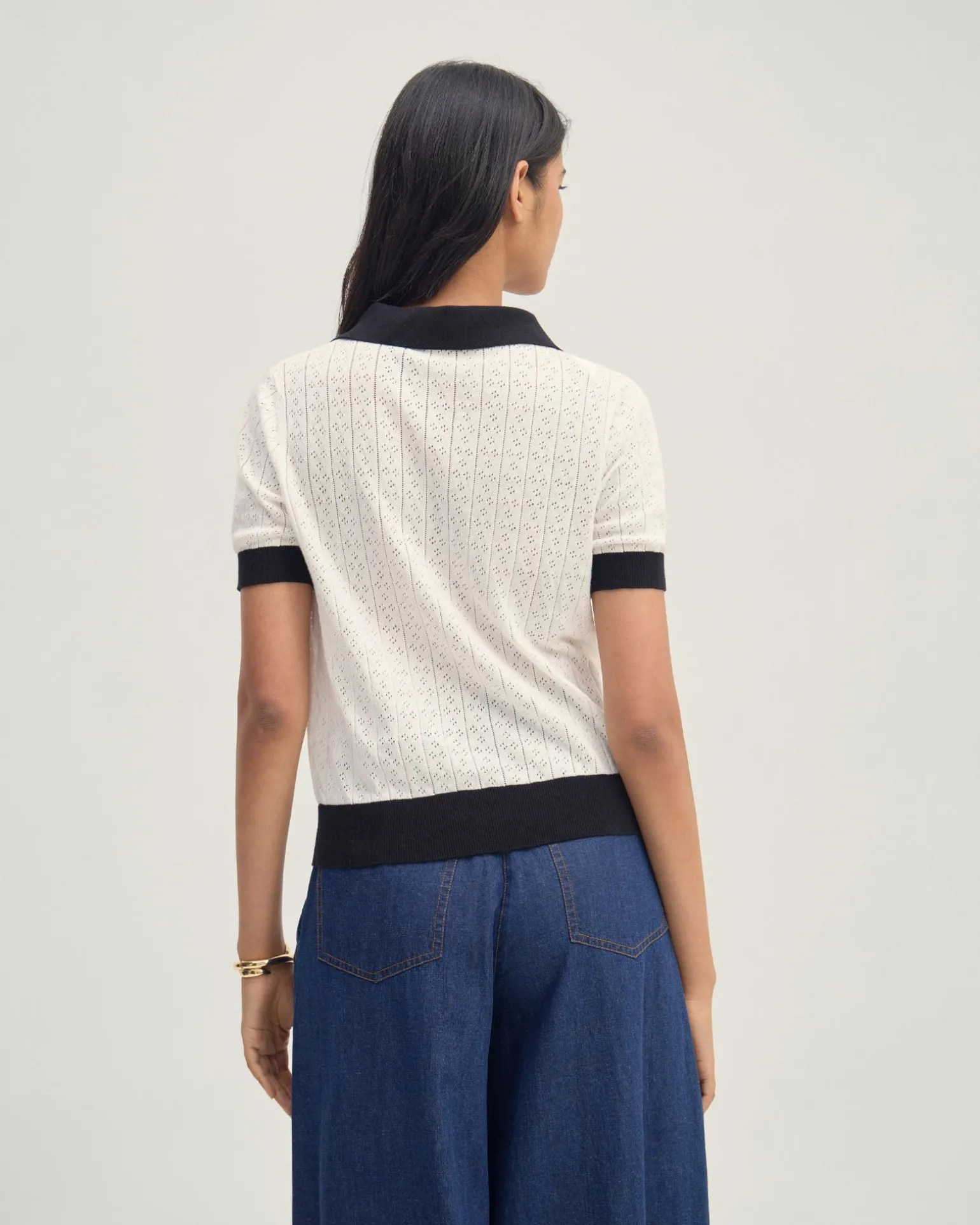 Aimee Pointelle Polo