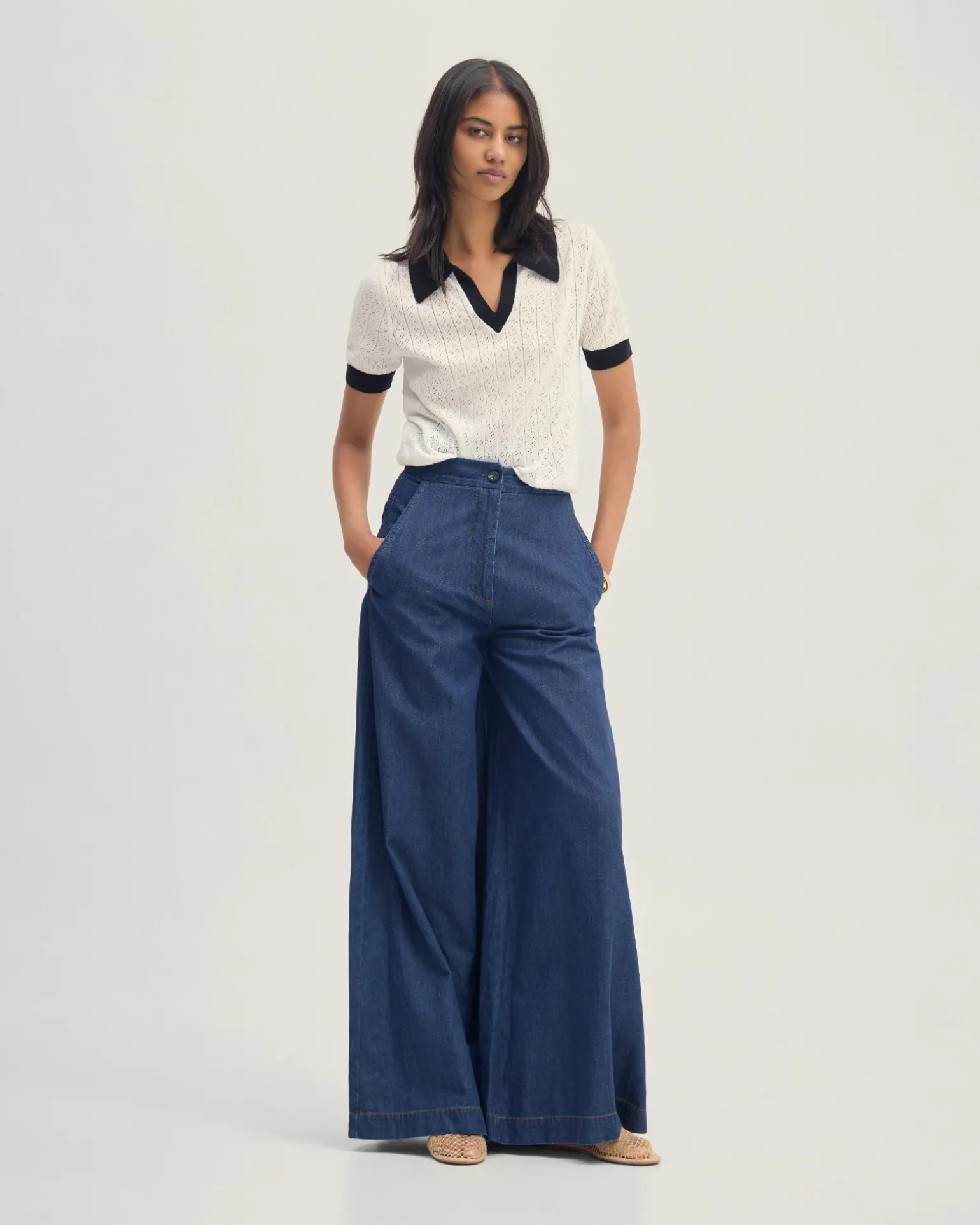 Aimee Pointelle Polo