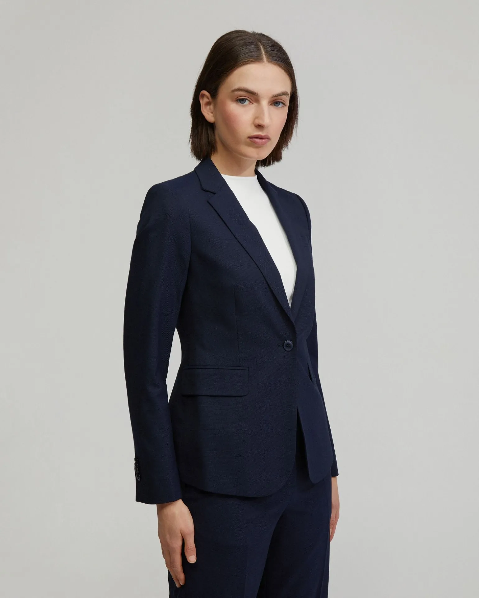 Alexa Wool Stretch Suit Jacket