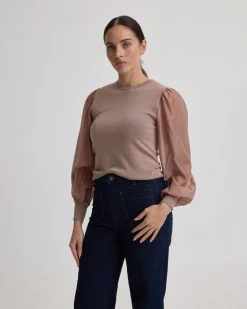 Alice Contrast Sleeve Knit