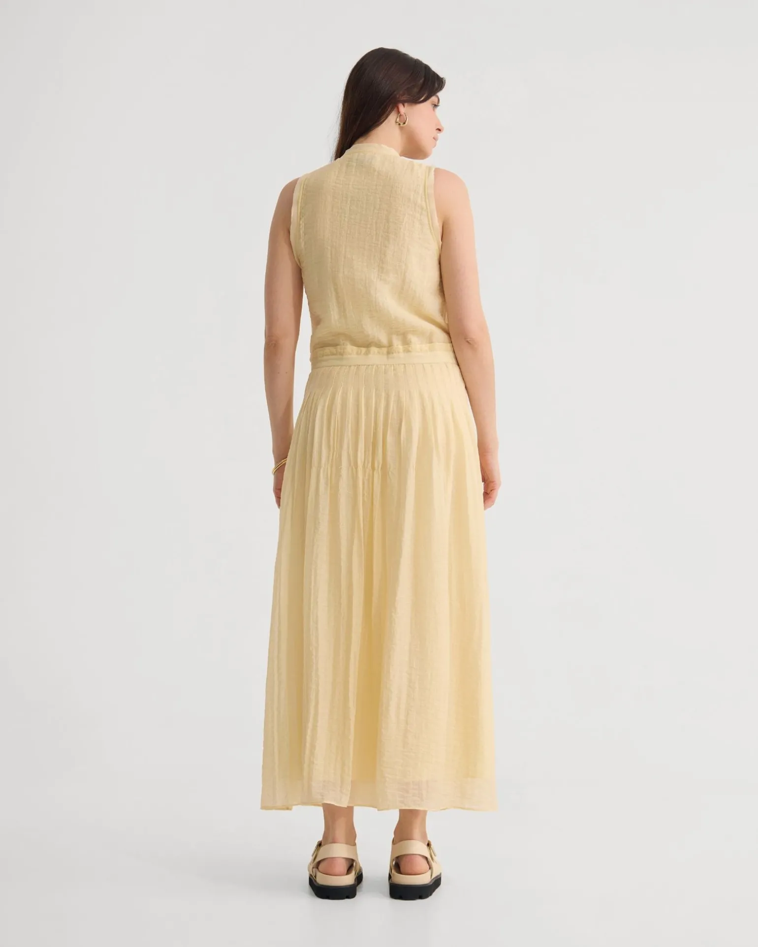 Alina Pleated Skirt Dress