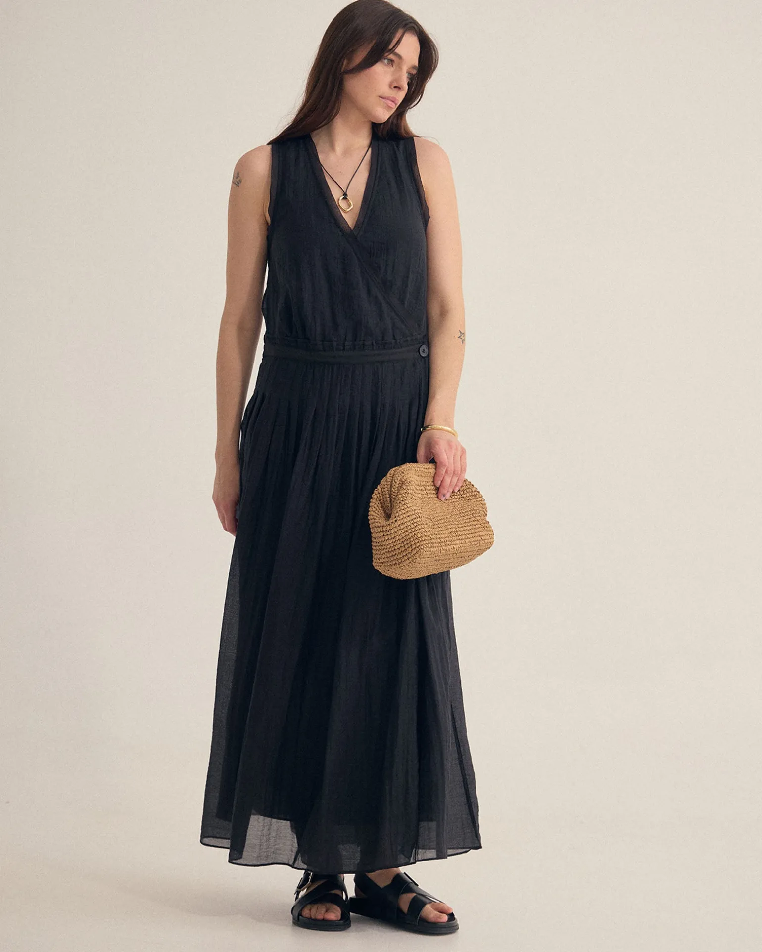 Alina Pleated Skirt Dress