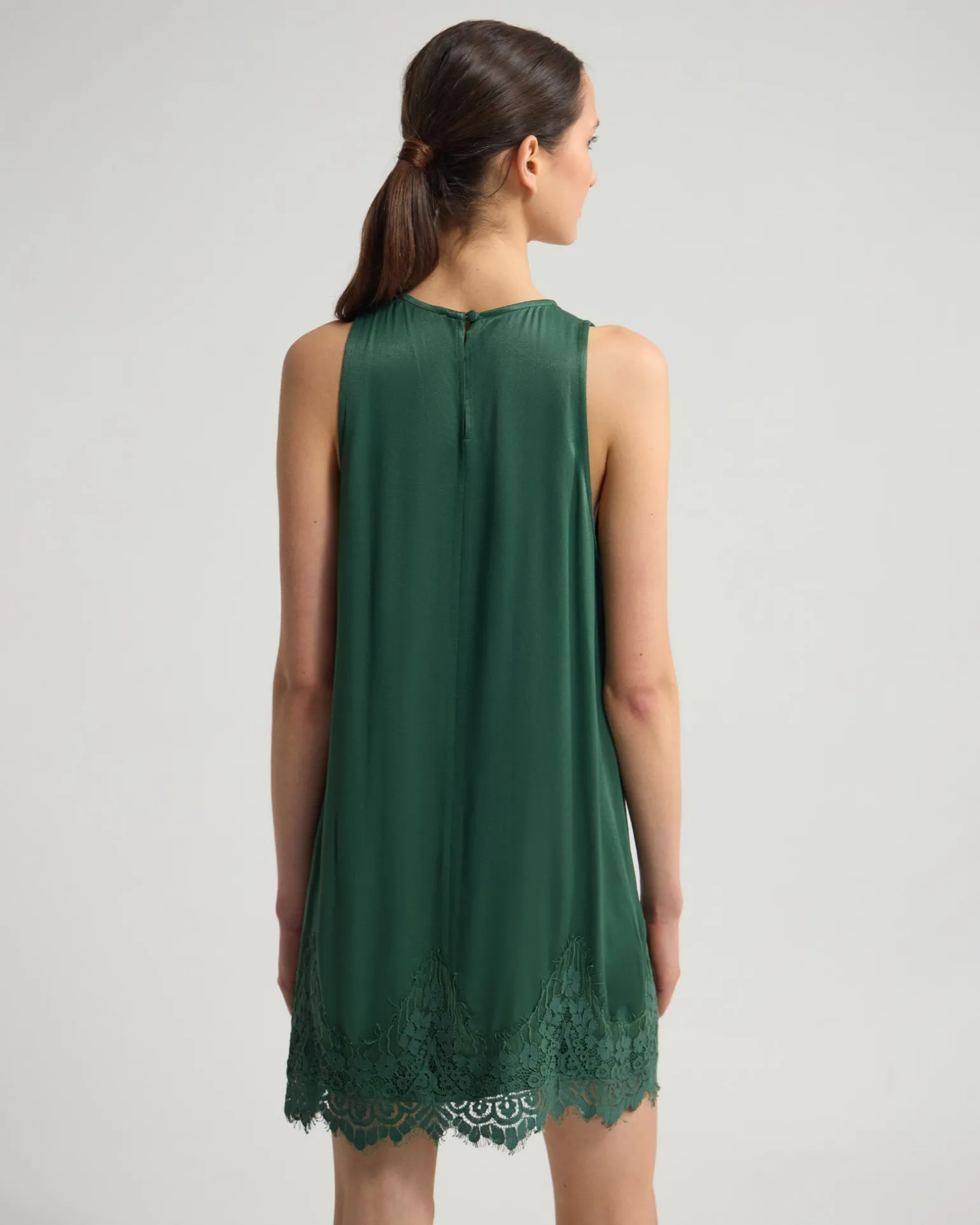 Amber Satin And Lace Dress