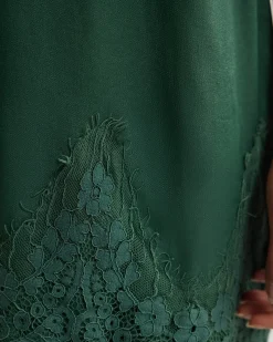 Amber Satin And Lace Dress