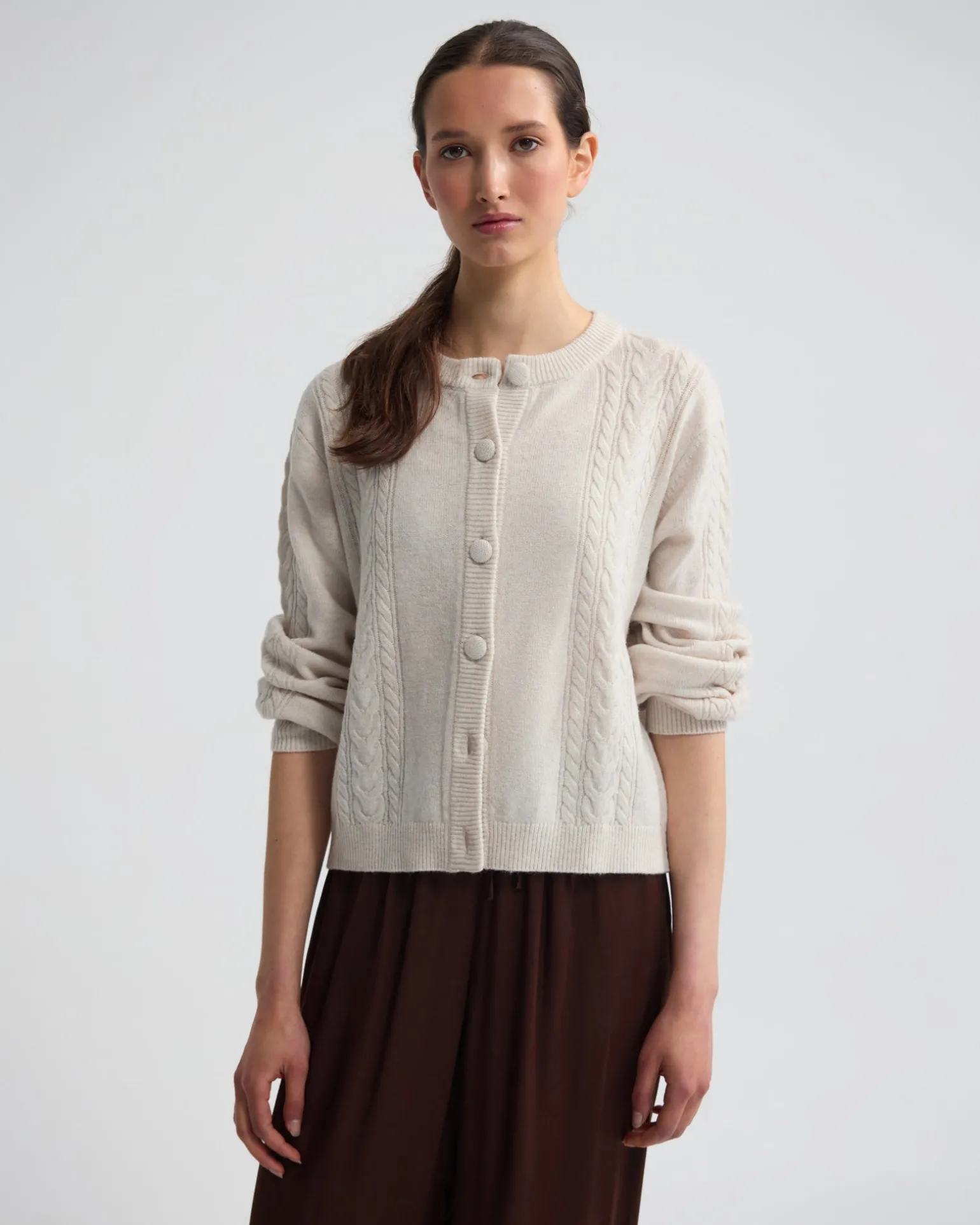 Amelia Cable Knit Cardigan
