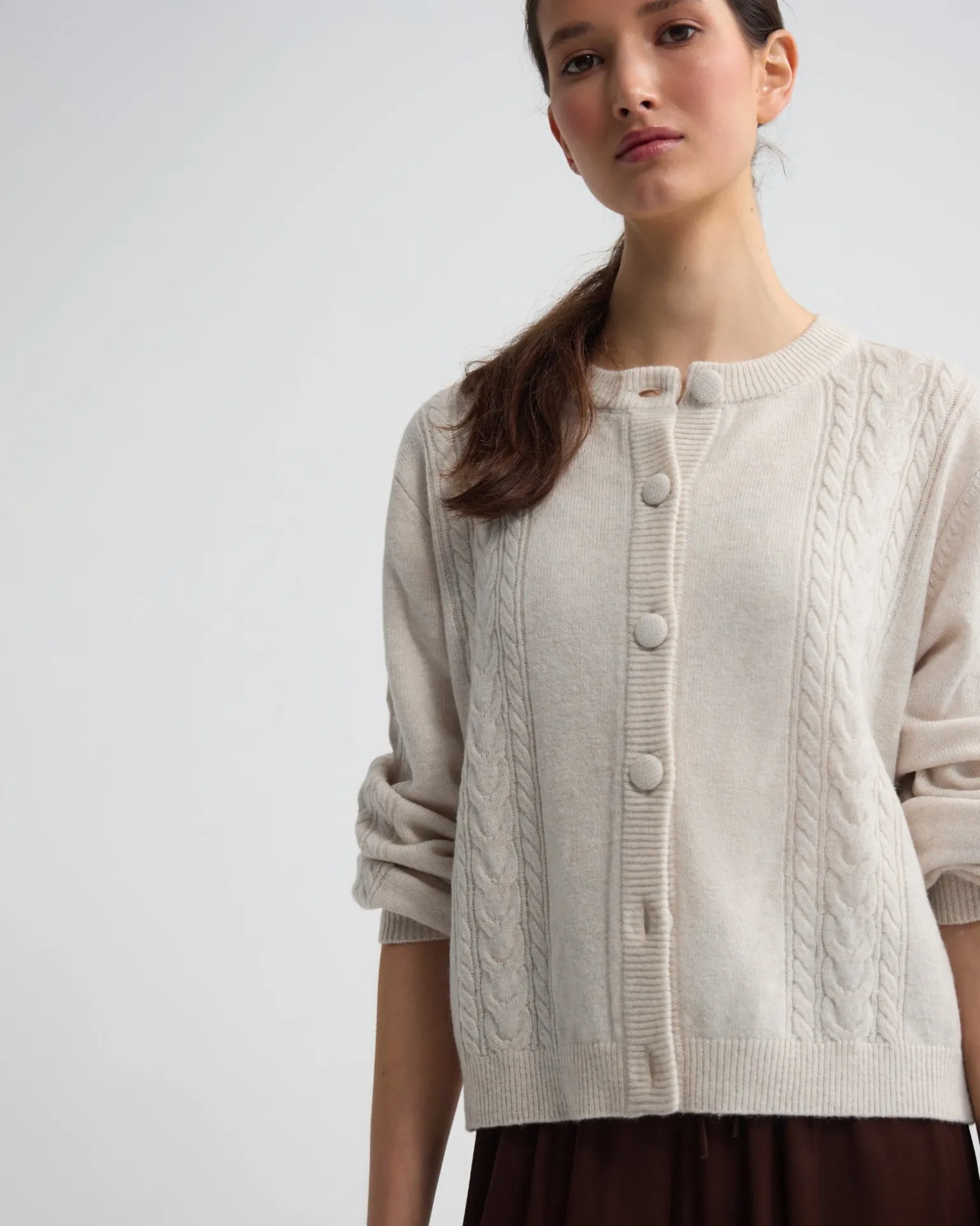 Amelia Cable Knit Cardigan