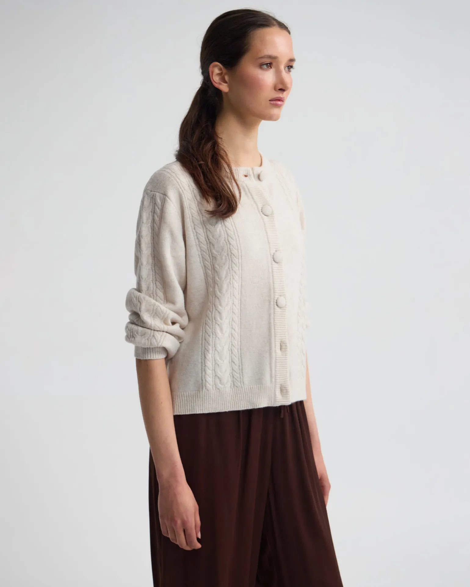 Amelia Cable Knit Cardigan