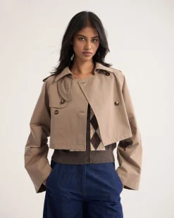 Annalise Crop Trench Jacket