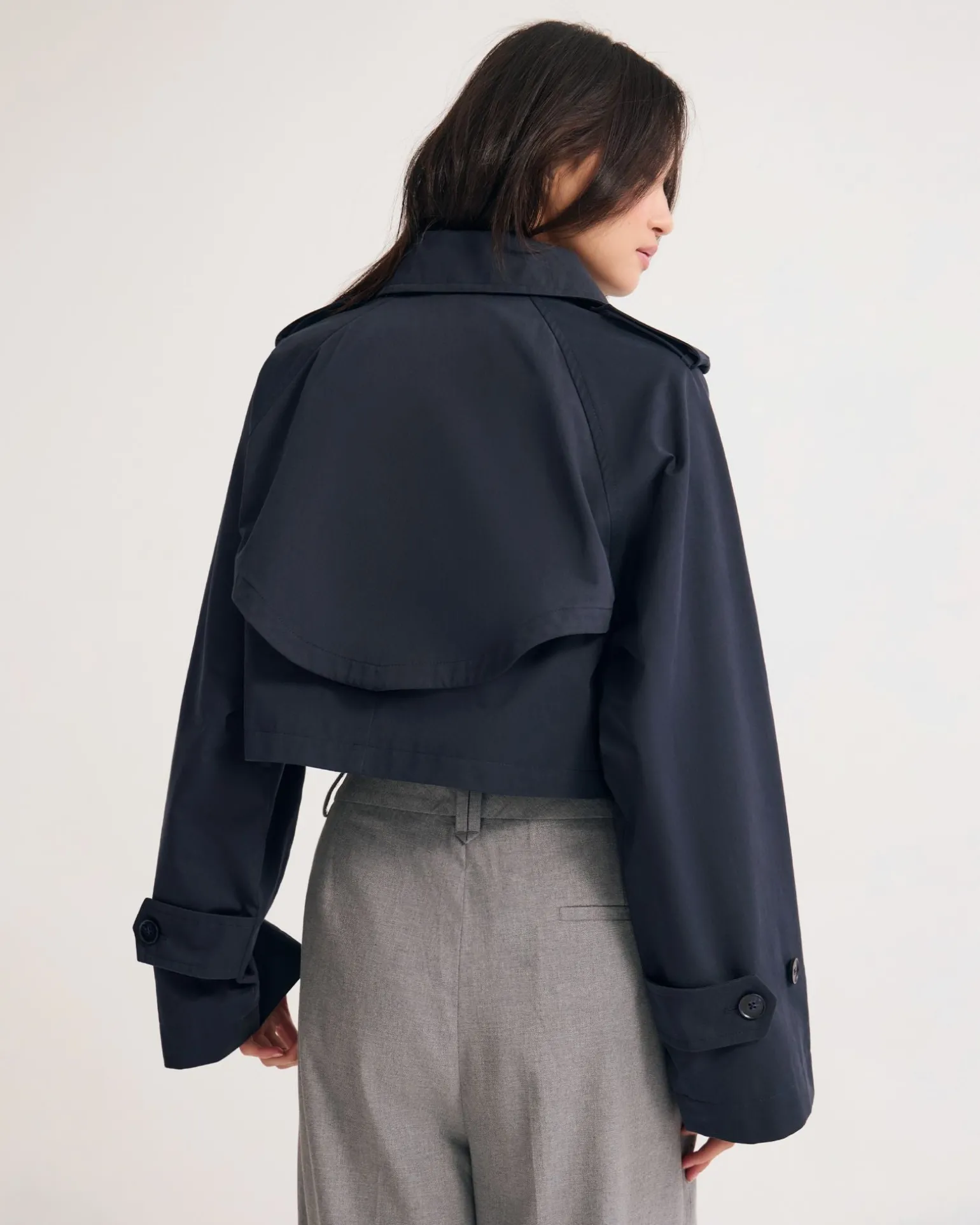 Annalise Crop Trench Jacket