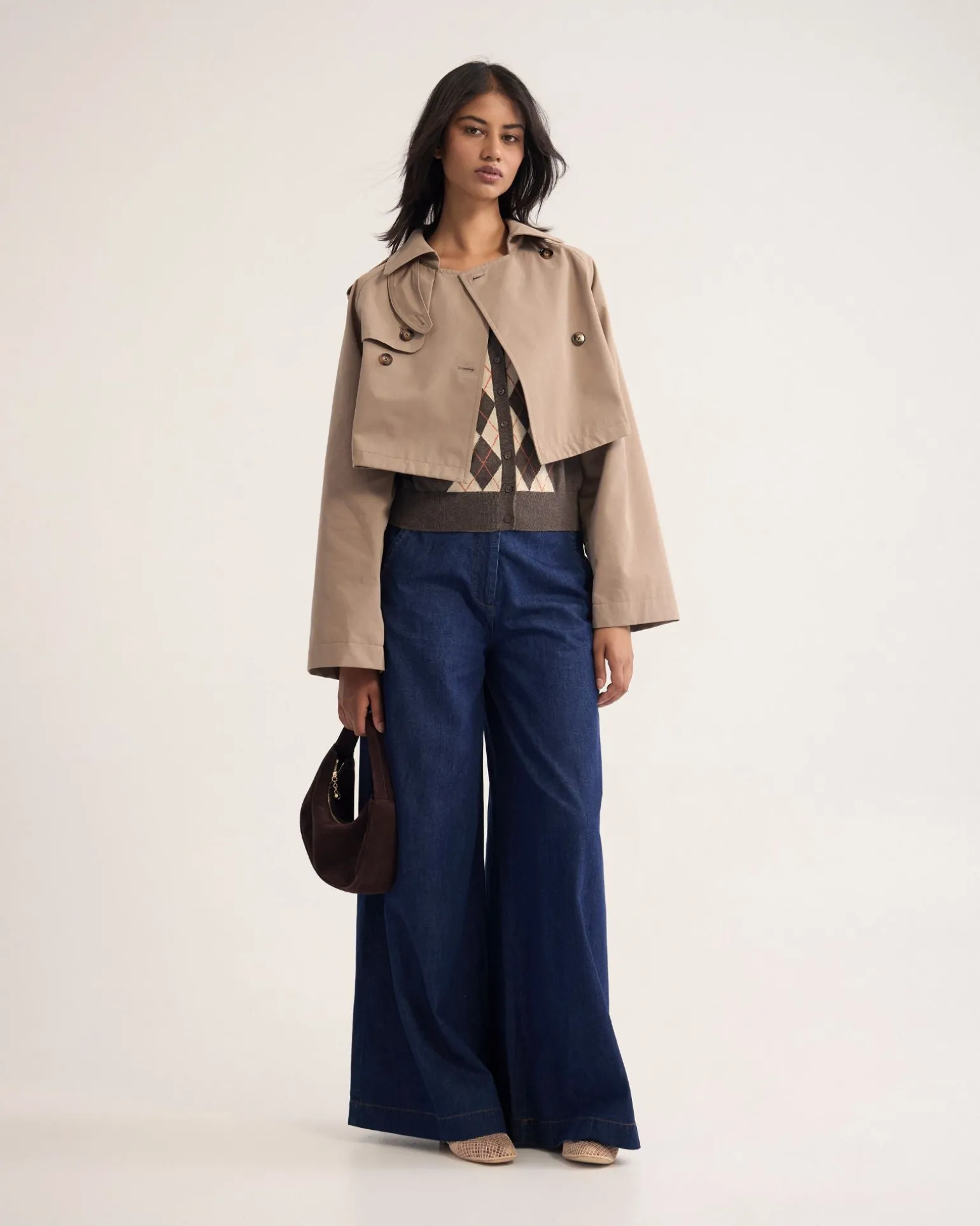 Annalise Crop Trench Jacket