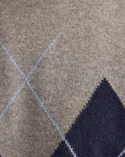 Anton Wool Argyle Crew Neck