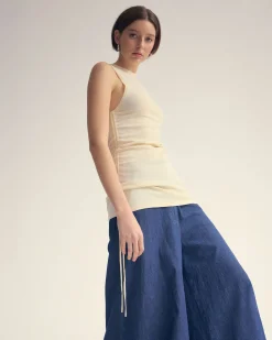 April Drawstring Knitted Top