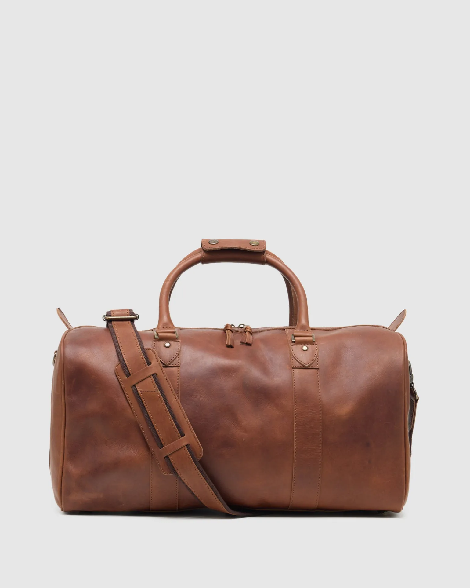 Bartell Leather Weekender Bag