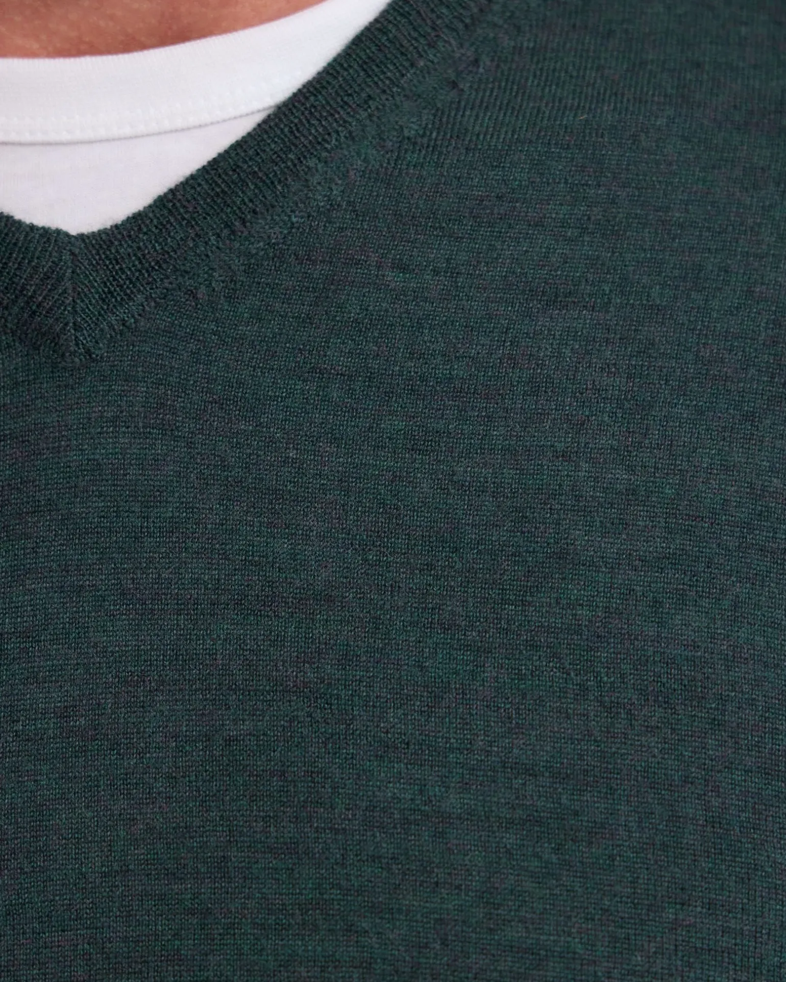 Basic V-Neck Pure Wool Pullover