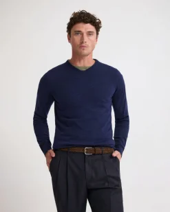 Basic V-Neck Pure Wool Pullover