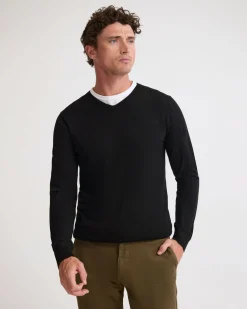 Basic V-Neck Pure Wool Pullover