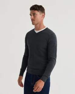Basic V-Neck Pure Wool Pullover