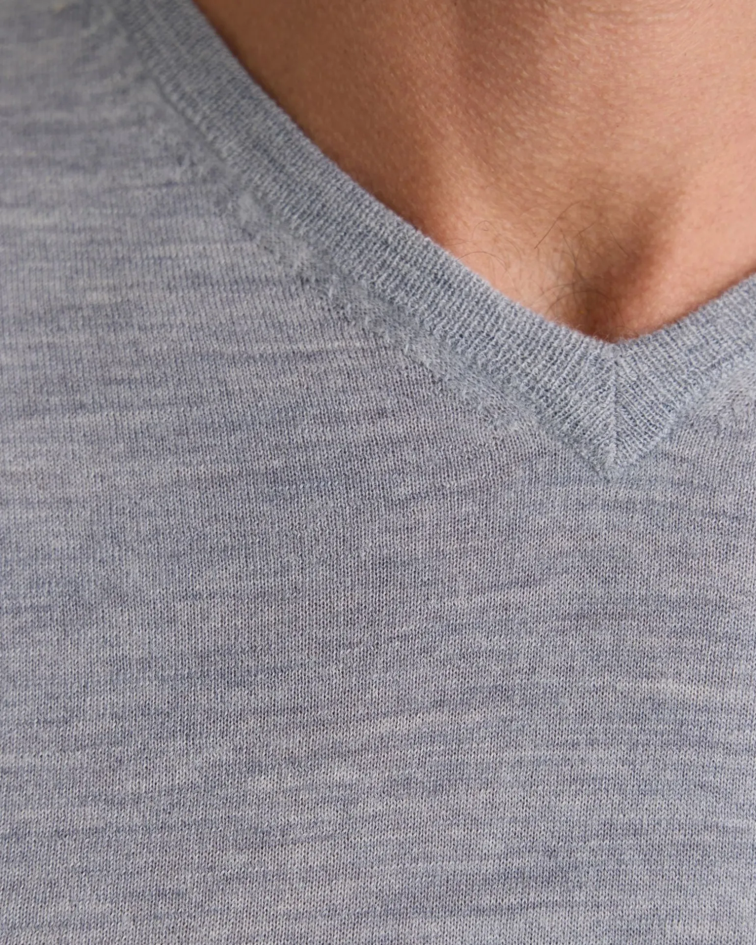 Basic V-Neck Pure Wool Pullover