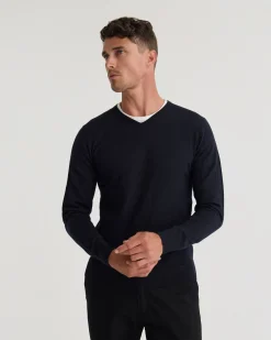 Basic V-Neck Pure Wool Pullover
