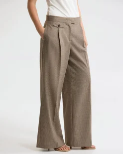 Belle Houndstooth Wool Pant