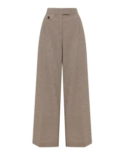 Belle Houndstooth Wool Pant