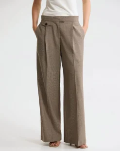 Belle Houndstooth Wool Pant