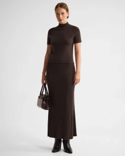 Belle Rib Knitted Skirt