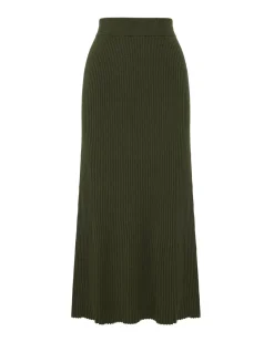 Belle Rib Knitted Skirt
