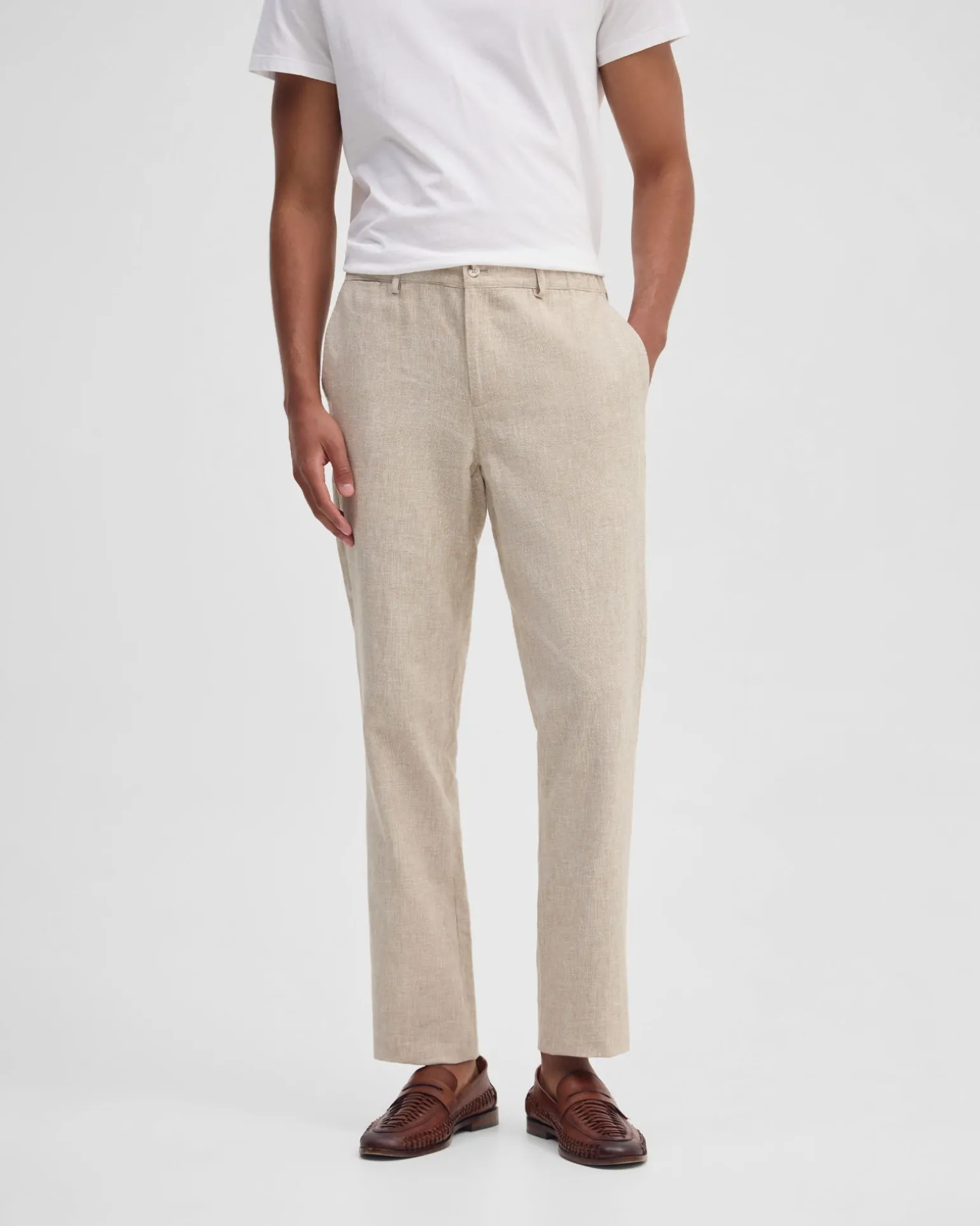Benjamin Linen Blend Relax Trousers