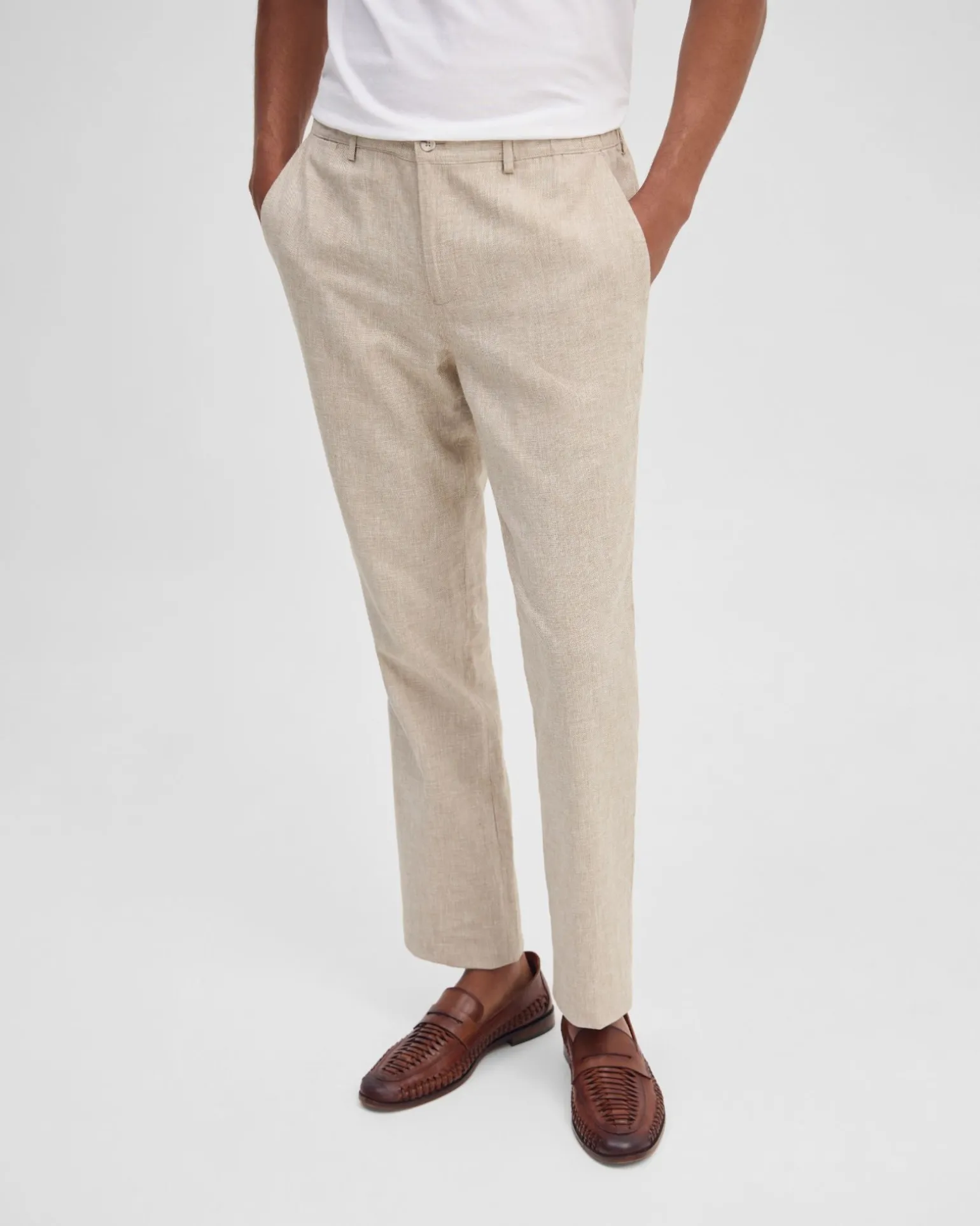 Benjamin Linen Blend Relax Trousers