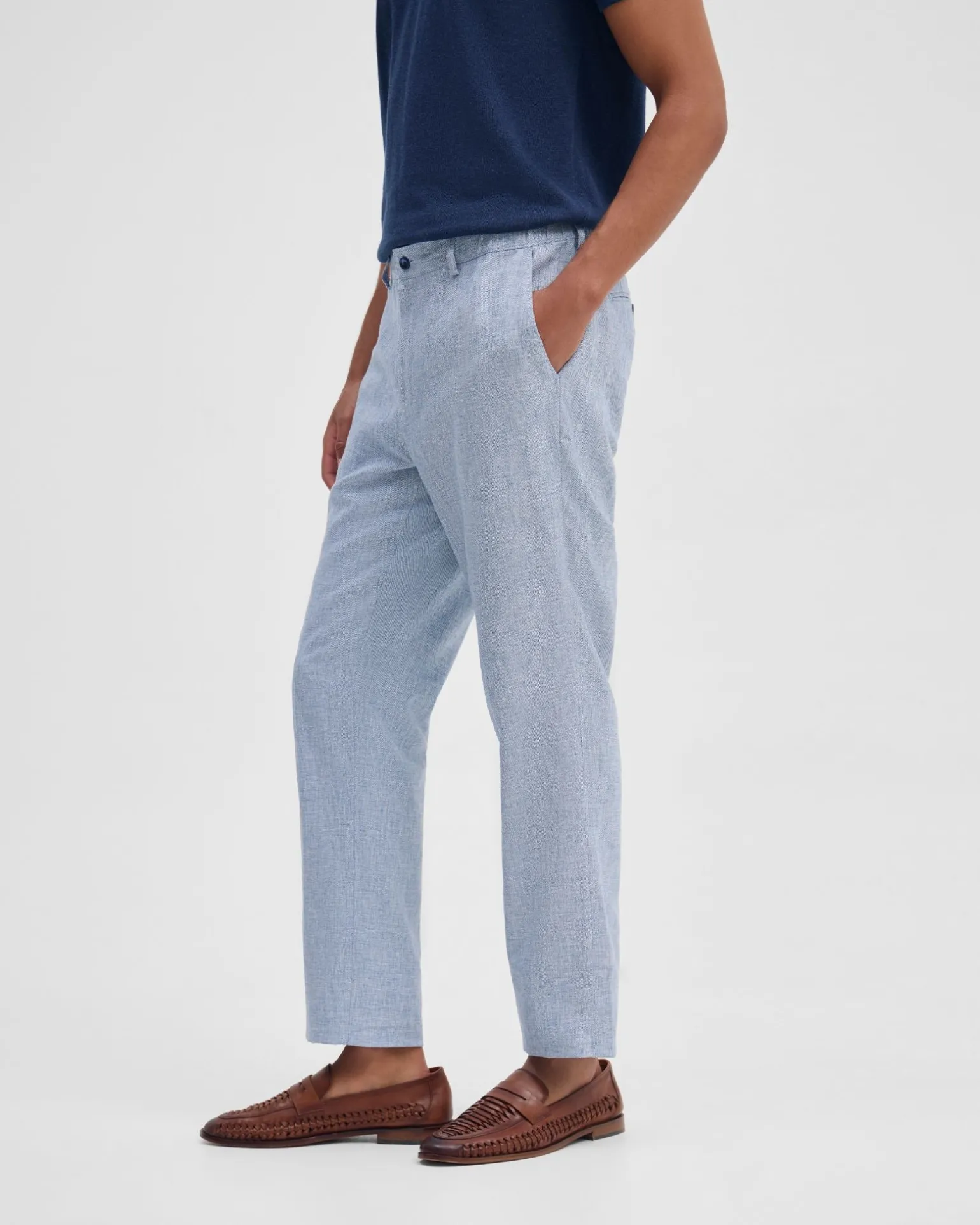 Benjamin Linen Blend Relax Trousers