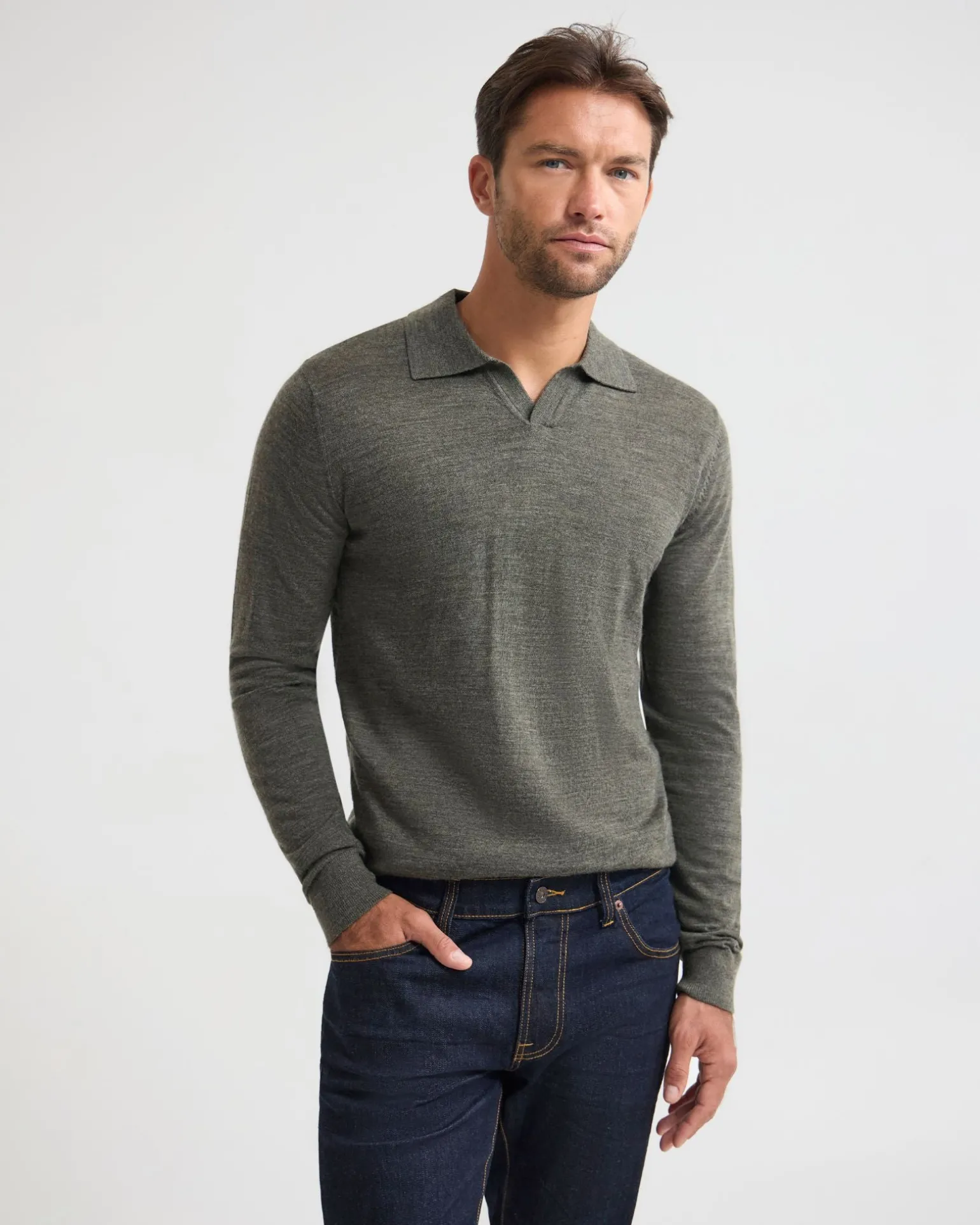 Blair Polo Collar Merino Knit