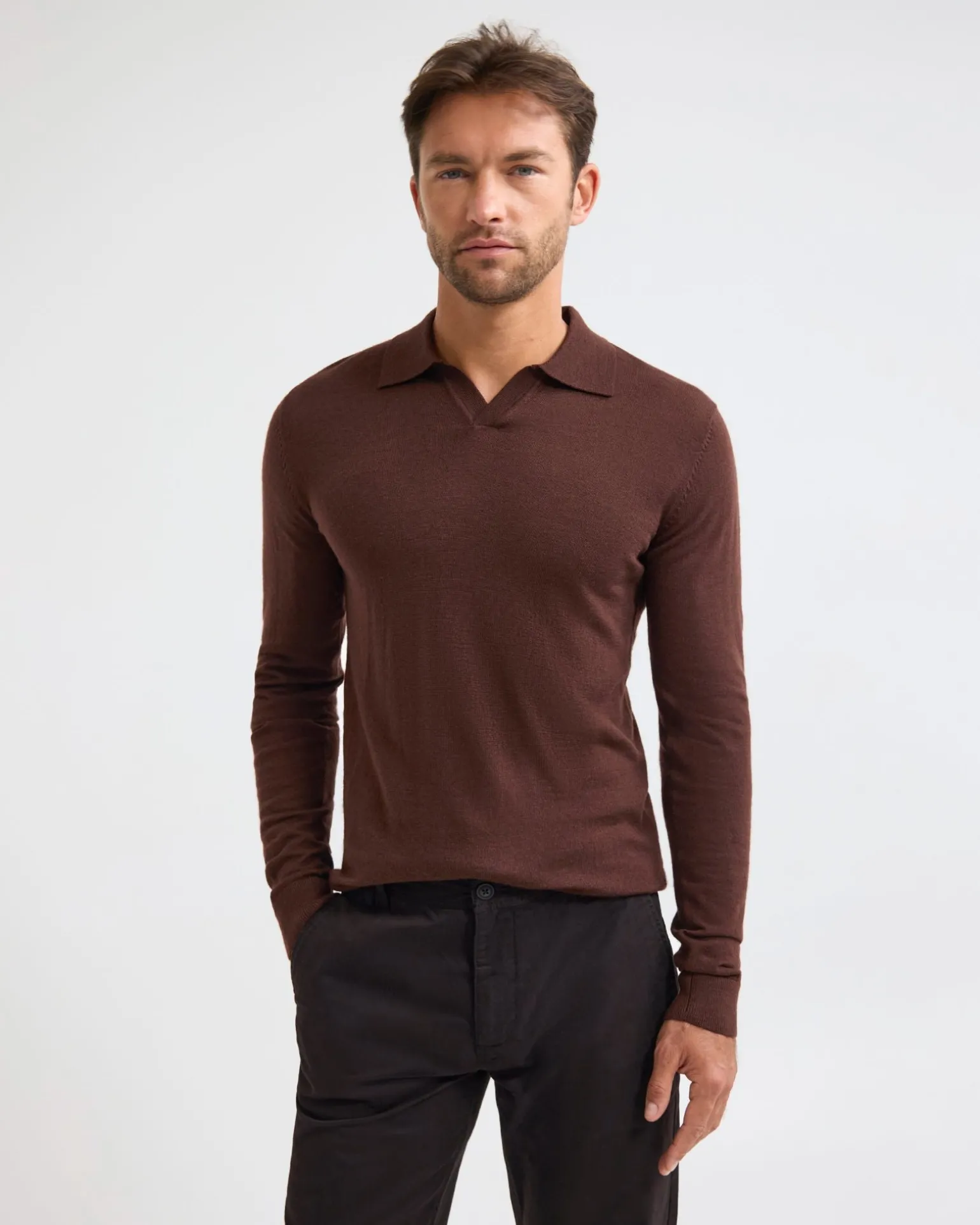 Blair Polo Collar Merino Knit