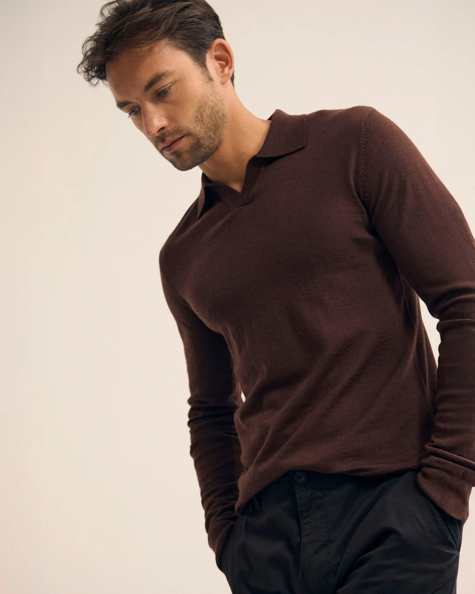 Blair Polo Collar Merino Knit