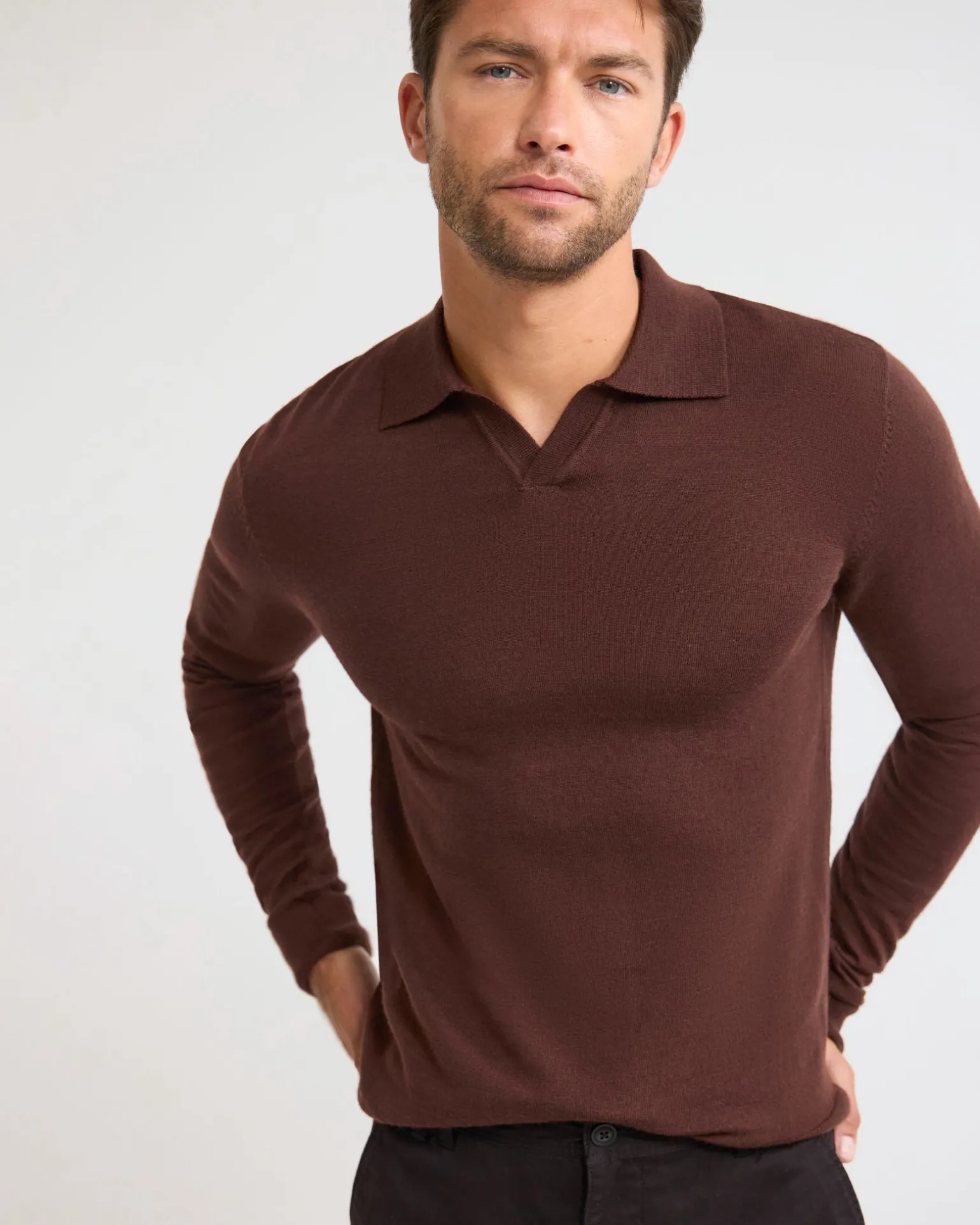 Blair Polo Collar Merino Knit