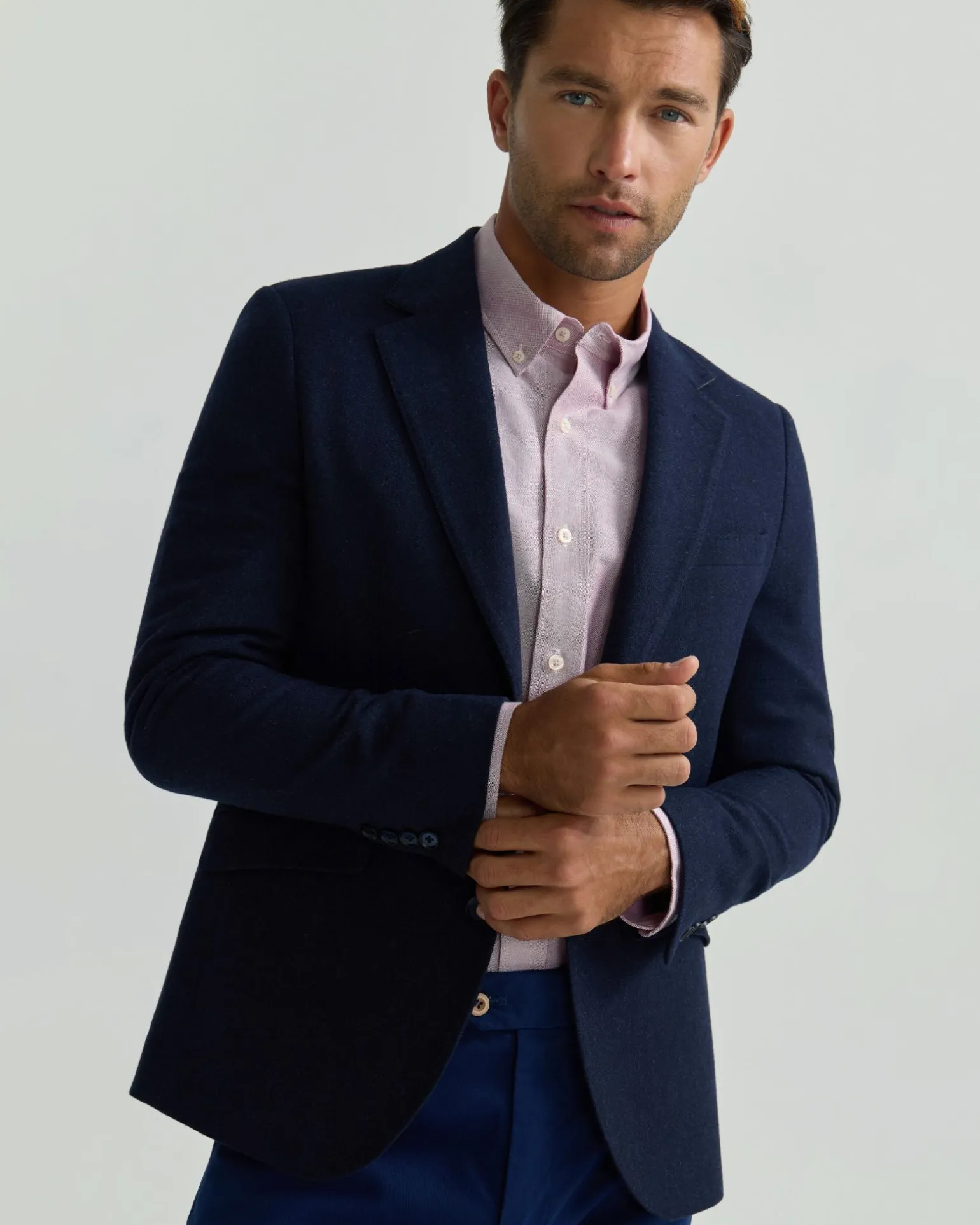 Blake Herringbone Wool Blazer