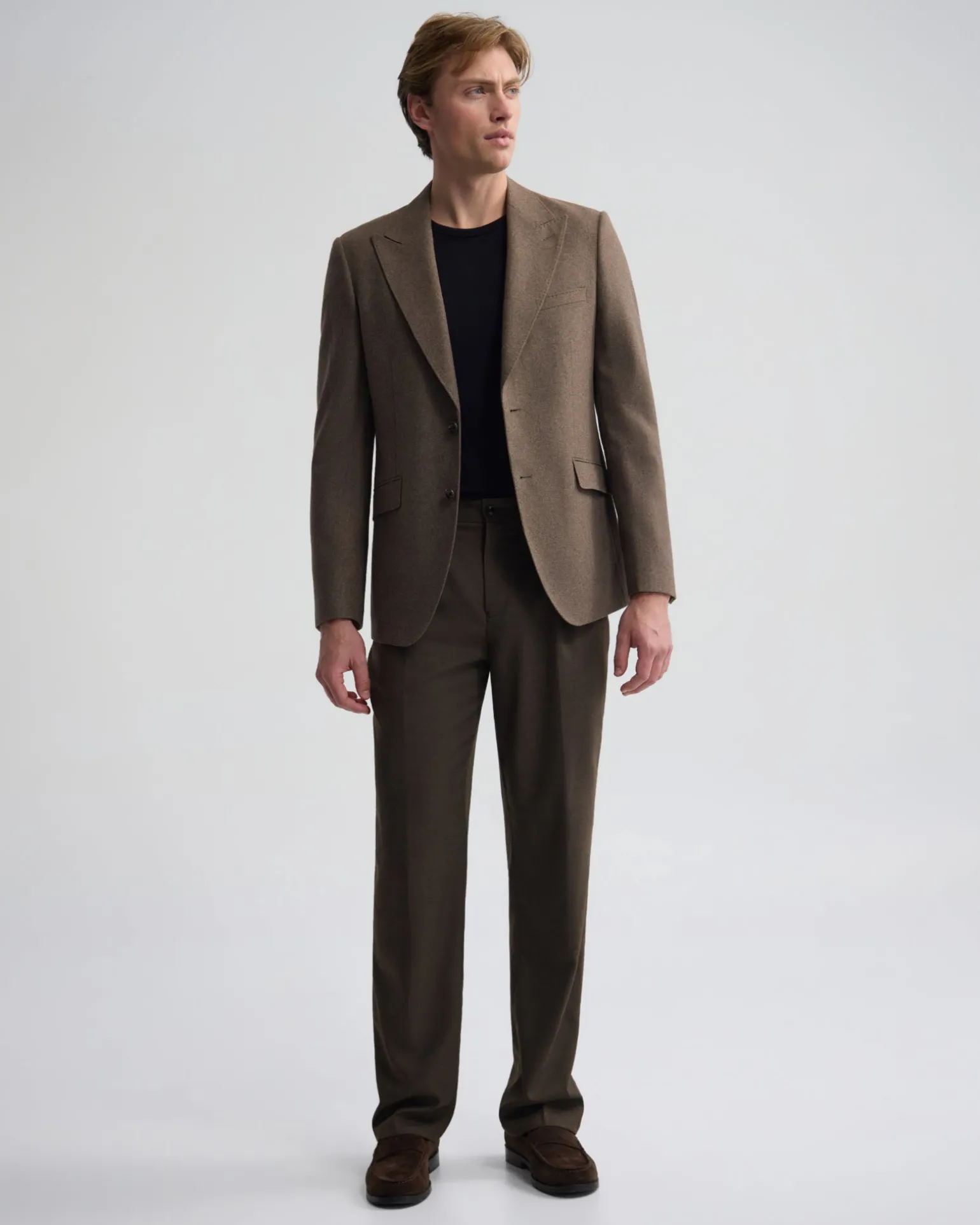 Blake Wool Blend Peak Lapel Blazer