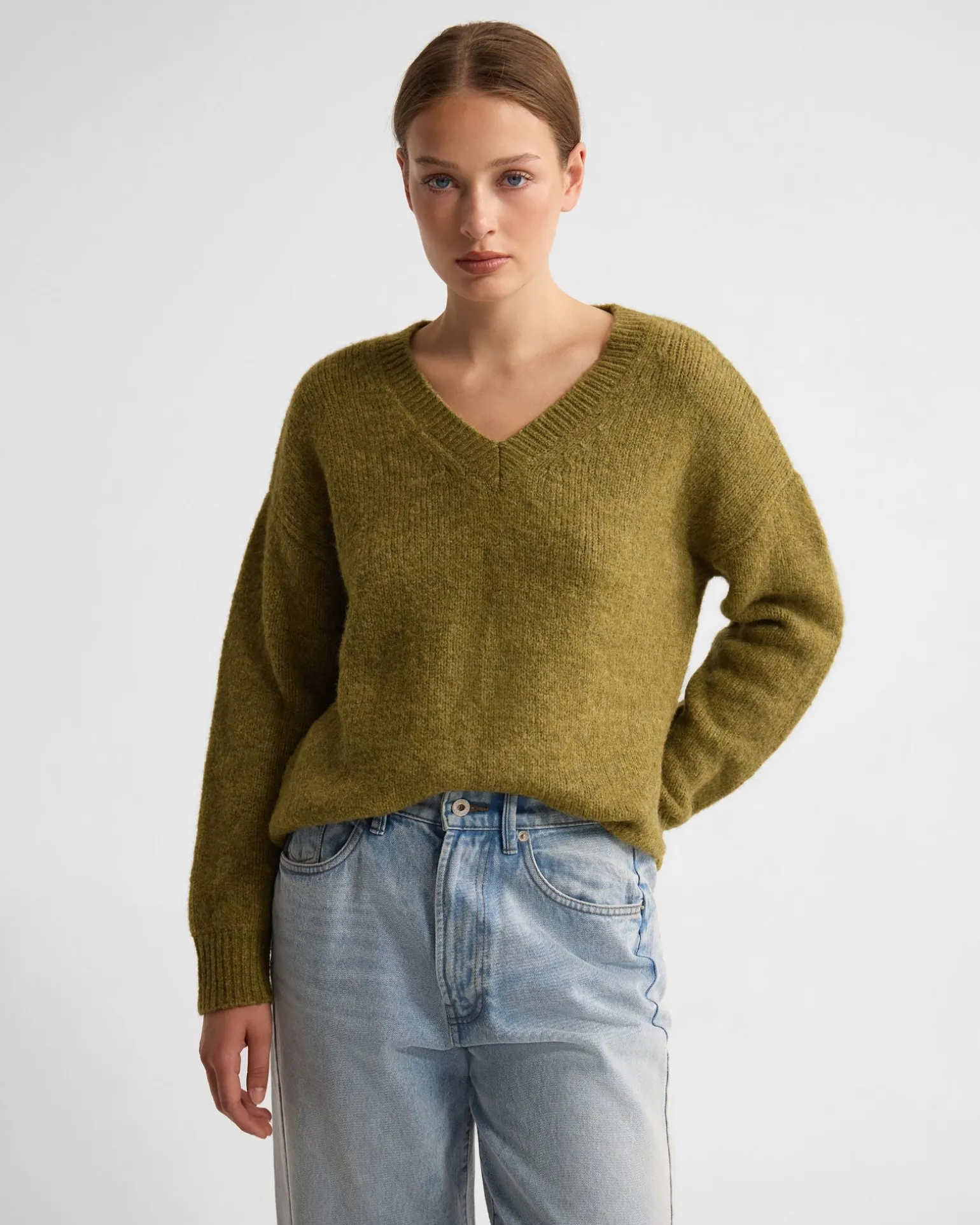 Bridgette Alpaca Blend V-Neck