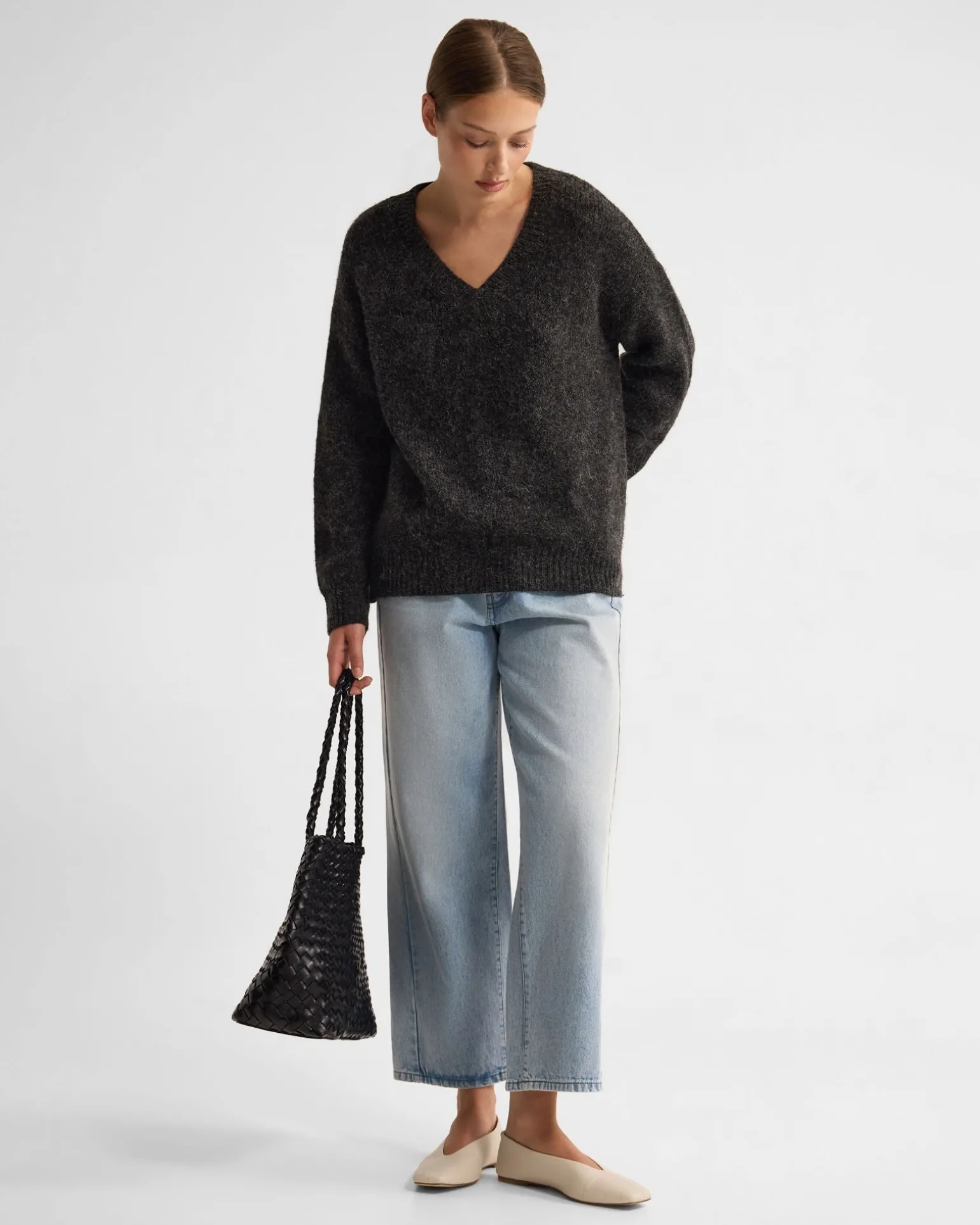 Bridgette Alpaca Blend V-Neck