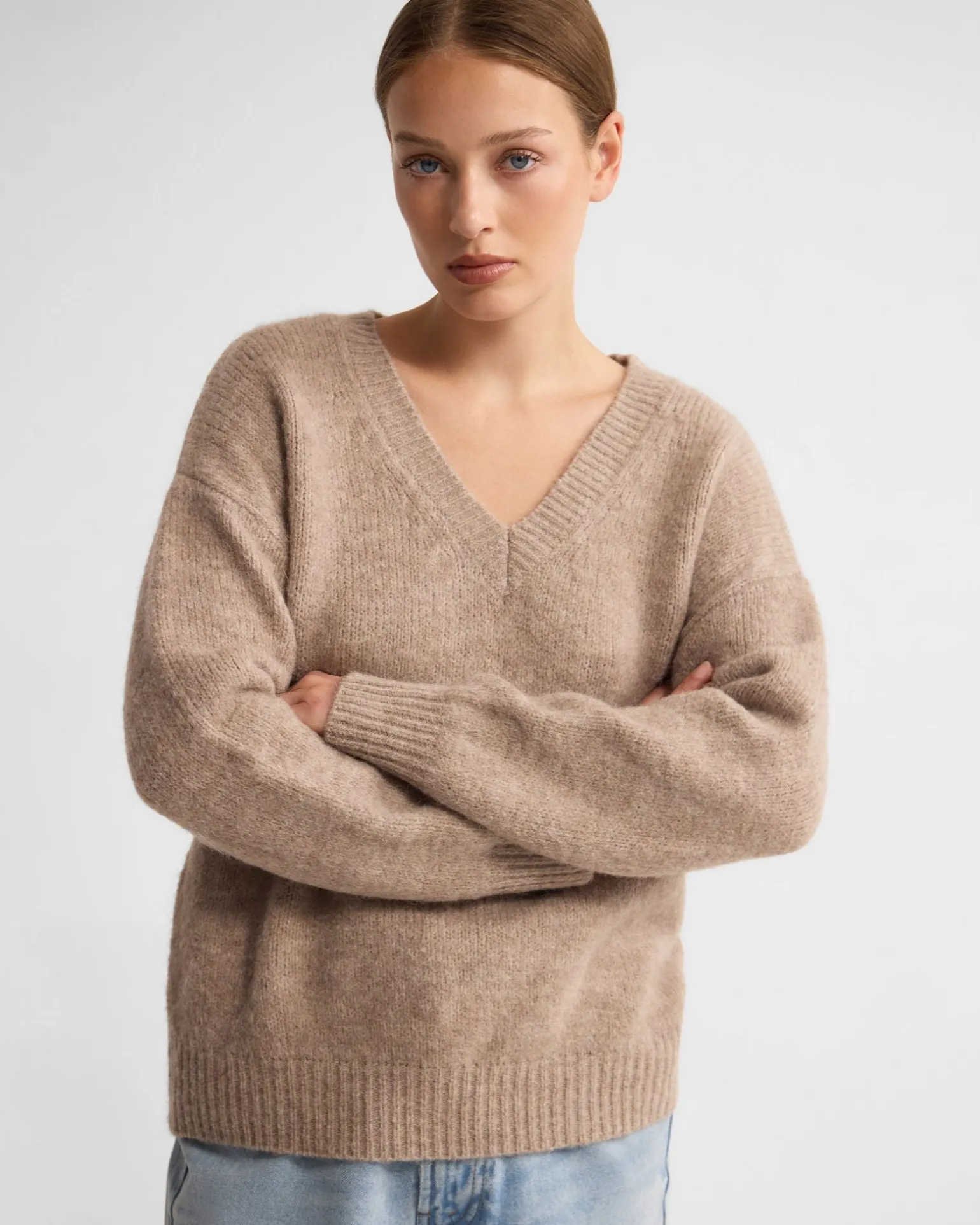 Bridgette Alpaca Blend V-Neck