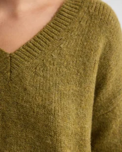 Bridgette Alpaca Blend V-Neck