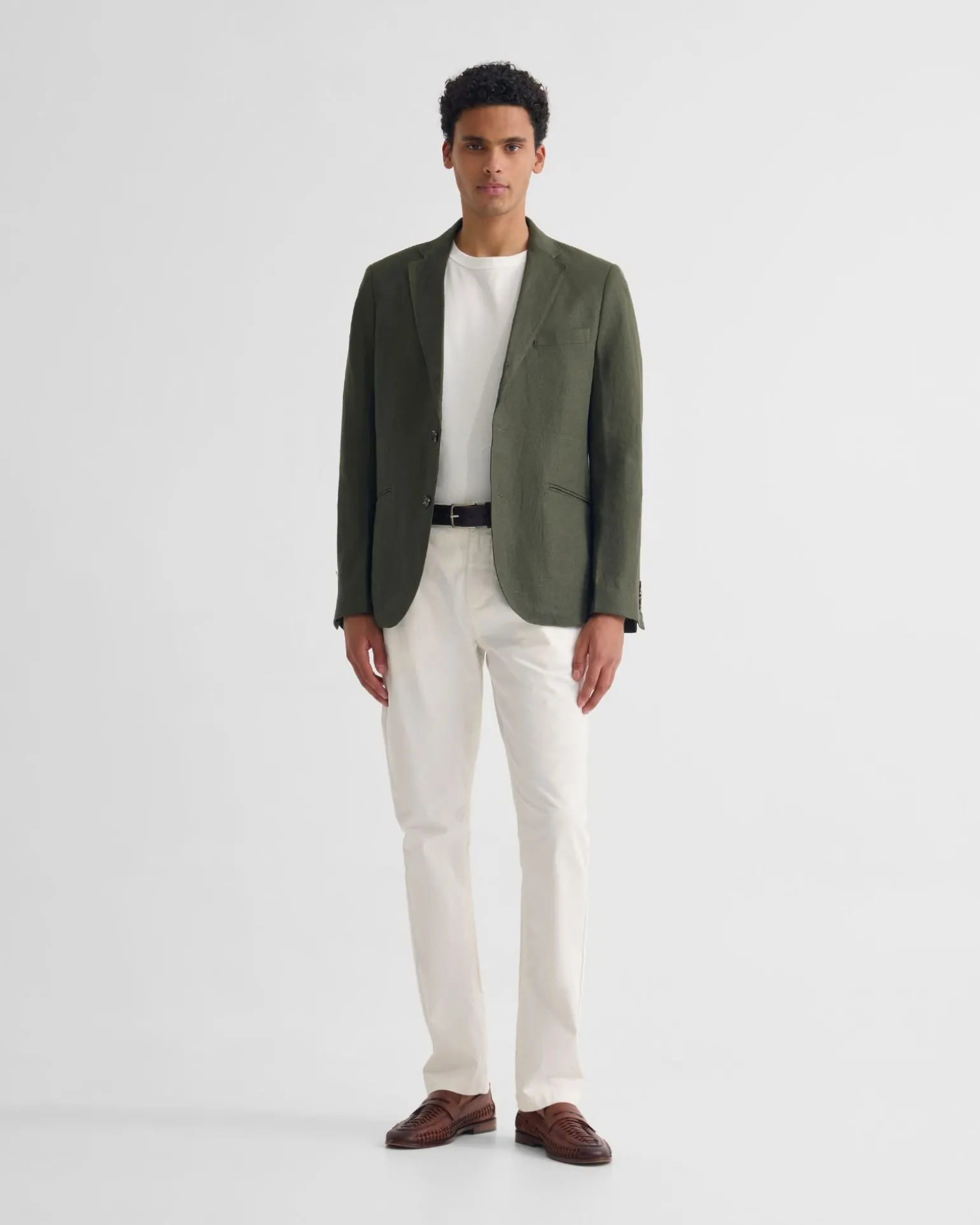 3 Button Linen Milton Blazer