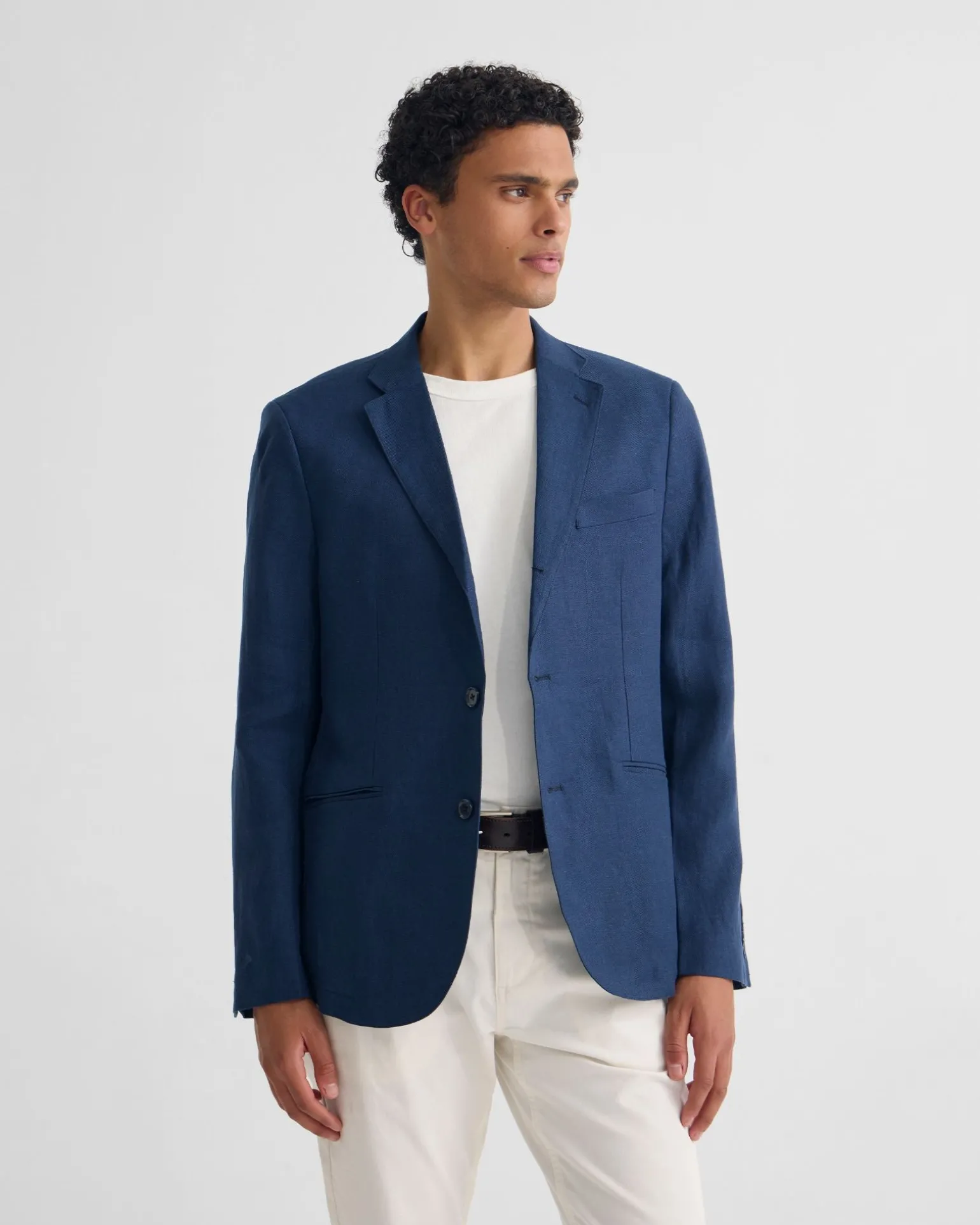 3 Button Linen Milton Blazer