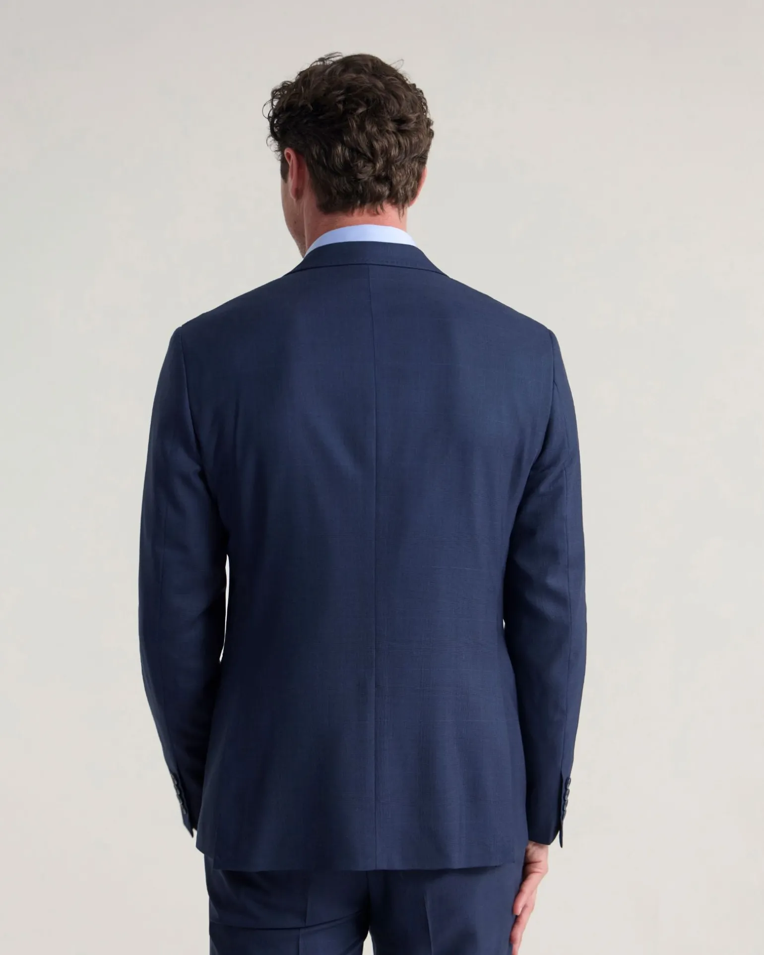 Byron Check Wool Suit Jacket
