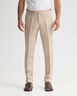 Byron Herringbone Pant Side Tab